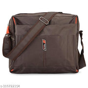 MIOS Essentials Men's Sling Bag Stylish Cross Body Travel Office Business Messenger Bag for MEN & WOMEN (WATERPROOF) (BROWN) LARGE SIZE 6L