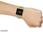 foreigner Analog Watch For Men| Golden Color Watch| Perfect Gift Option | With Stainless Steel Strap | Round Dial | Elegant Look| High-Quality & Water Resistant