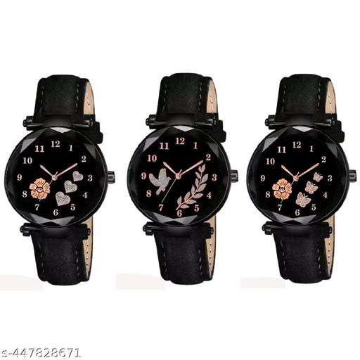 Analog Watch Combo For Women(Pack Of 3)