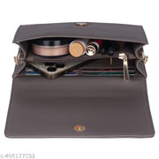adjustable 5 zipper pocket with card holder premium stylish leather sling bag