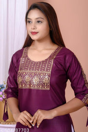 Refined Purple Kurti for women