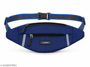 Unisex Waterproof Waist Bag | 3 Zipper Belt Bag | Adjustable Fanny Pack for Travel, Running, Gym, Cycling & Daily Use