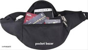 Hiking Cycling Sports Waterproof Large Capacity Kamar Bag Fanny Pack Waist Bag (Black)