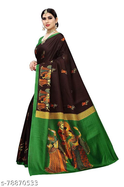 Rekhamaniyar Kalamkari Khadi Silk Saree