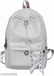 women's grey backpacks with a ribbon theme | Grey backpacks | Ribbon backpacks | Women's backpacks |