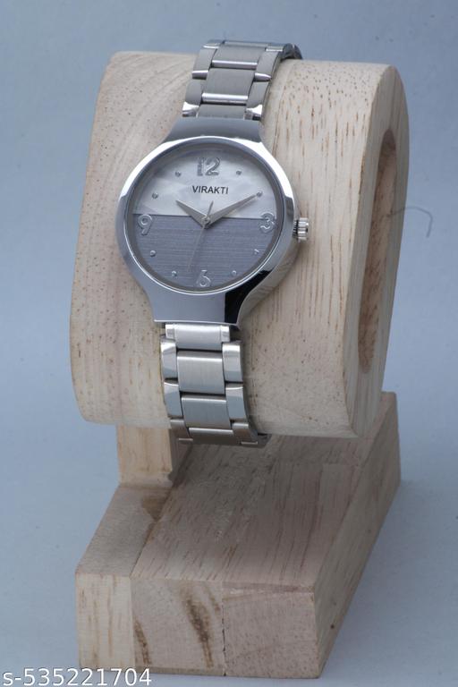 Trendy Ethnic Embossed Designer Dial Attractive Stainless Steel Chain Analog Watch for Women for Girls.