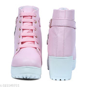 Women's Trendy Casual Boot High Ankle Heel for Girls Boot