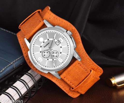 Men's Detachable Leather Belt Analog Watch For men