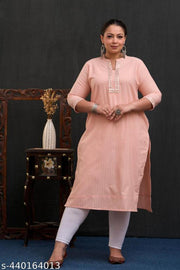 Neerupam Collection women's embroidered cotton designer kurti | embroidery kurti | plus size kurtis for women | ready made cotton kurti | big size embroidered kurti