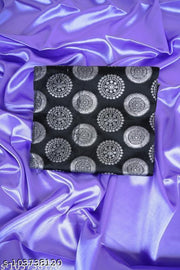 Sana Silk Satin Silk Purple Embroidered Saree With Blouse