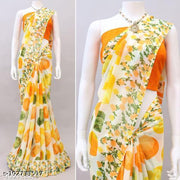 Polka Dot  Printed Georgette Saree