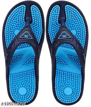 TieFit Men's Accupressure Non-Slip Slippers & TieFit Men's Thong Slipper Combo Pair Of 2