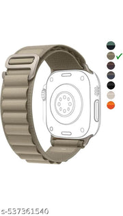 Trail Loop Alpine Loop Straps Compatible with Watch 49mm 45mm 44mm 42mm, Adjustable Velcro Premium Strap for iWatch Ultra & Ultra 2 Series SE 8 7 6 5 4 3 2 1. (Only 2 Pcs Trail Loop Strap, Watch NOT Included) Alpine Light Green Trail Blue Combo Pack of 2