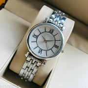 sliver Round Metal BD Analog Girls and Women Watch