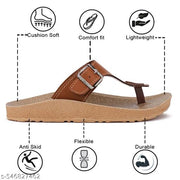 Bersache Extra Soft Classic Casual Chappal with  Regular wear with Ultra Soft & Flexibility Technology Slider for Men's (Rust)