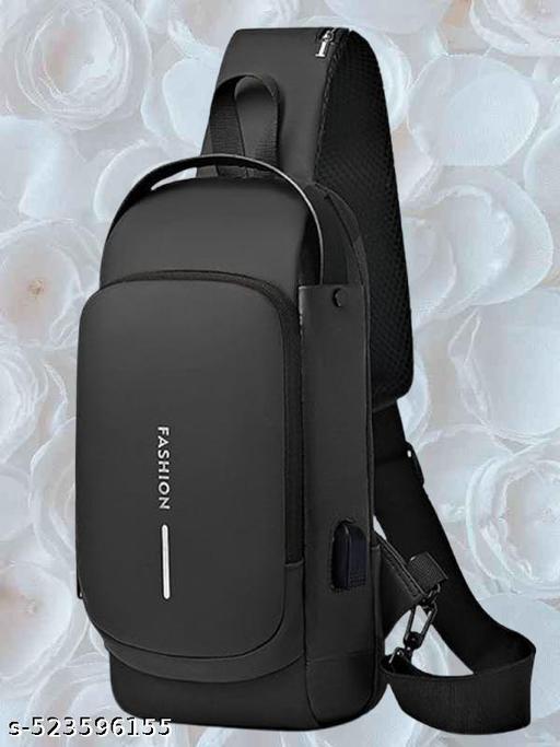 WomenBuzz Multifunction  Unisex Sling Bag , USB Charging Sport Sling Shoulder Bags,Crossbody Bag For Walking, Gym, Sport, Hiking, Cycling, Travel