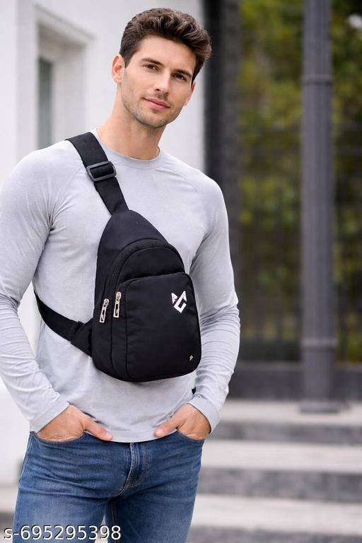 Men’s Crossbody Sling Bag | Lightweight Chest Bag with Adjustable Strap for Travel & Casual Use