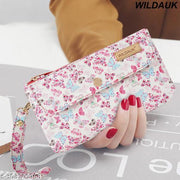 WILDAUK  Casual, Formal, Party Baby Pink Butterfly Print Clutch