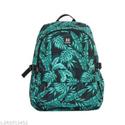HAVERPACK GREEN LEAVES PRINTED BACKPACK LAPTOP BAG FOR MAN WOMEN SCHOOL BAG CASUAL BAGS