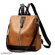 Muchova Backpack For Women Lightweight Tan Colour Big Compartment Shoulder Bag Daily Travel Use Bag For Girls Ladies