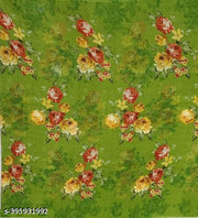 Combo Floral Sarees, Set of 2, Georgette Printed Sarees With Blouse Piece
