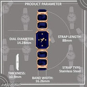 Women Luxury Watches Ladies Wrist Watches Women Square Quartz Watch For Gifts New Definition of Your Elegance: Cream Colored Chopper Watch, Women's Steel Wristwatch