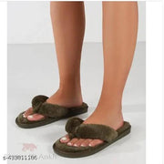 Newly lovely furr slippers super soft home slippers, summer slippers for women & girls || Flip-Flops & Sliders || Daily & Casual Wear || Indoor & Outdoor ||