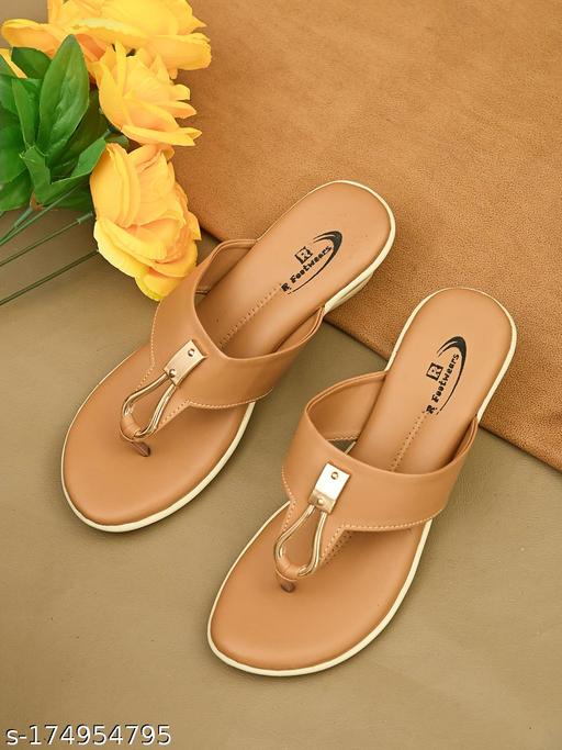 Ladies Sandal : Woman Heel Sandle : Fancy, Attractive Solid Wedge Heel Sandals Women : Heels & Sandals : Stylish Casual Sandals