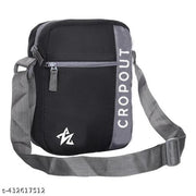 Nylon Black Sling Bag Cross Body Bag For Travel Office Business Messenger one Side Shoulder Bag for Men and Women