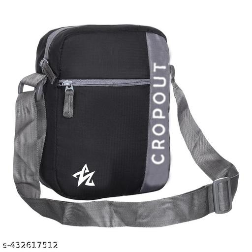 Nylon Black Sling Bag Cross Body Bag For Travel Office Business Messenger one Side Shoulder Bag for Men and Women