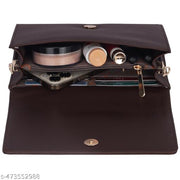 RESHU 6 card slot premium PU leather with heart batch fitting  zipper hand purse for women