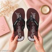 Ortho + Rest Women Soft Comfortable Orthopedic Doctor Joy Slipper (Maroon)
