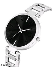 Stylish Stainless Steel Strap Analog and Digital Led watch for Women