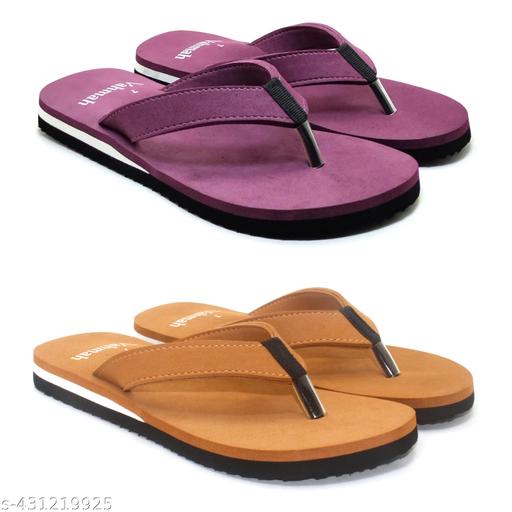 Women Ortho slippers | Soft comfortable and stylish flip flop slippers for Women in exciting colors |Lightweight | Anti Skid | Daily Use Chappal Women Slipper Flipflop/Daily Flipflops/Slipper For Girl( Combo Pack Of 2)