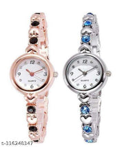 new fashionable white diamond chronograph design silver dial watch for womens Analog Watch - For Girls