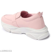 EVOLTAR branded Buckle ornamented moccasins women chunky casual platform sneakers slip on shoes for women canvas flat heels ladies footwear Flatform loafers belly