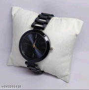 BLACK  METAL BELT ANALOG WATCH AND SMART SQUARE DIGITAL LED WATCH COMBO FOR BOYS AND MEN