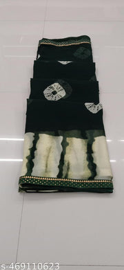 Latest Pure Geograte Saree With Sibori Printed , Trendy Georgette  Saree For Women , Low Budget Saree , With Blouse Saree , Soft Geograte , Best Choice Indian People