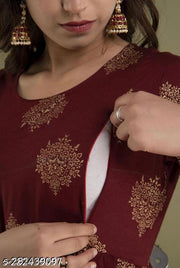 WOMEN'S ANARKALI FEEDING KURTI'S