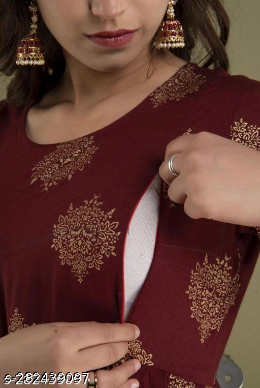 WOMEN'S ANARKALI FEEDING KURTI'S