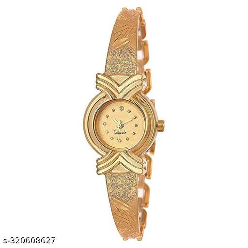 Gold Dial Look is Good for Watch Watch - for Girls