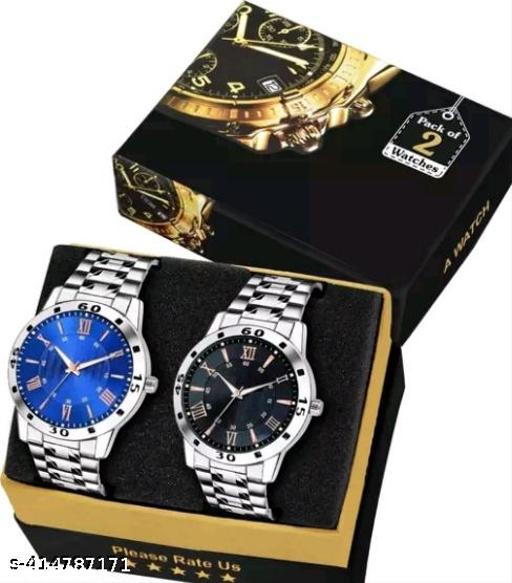 New style designer combo of 2 watches analog watch for boys & mens