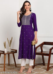 Women Georgette Printed Front Slit Kurta |Lace border/ dresses For Women | Party wear dresses| Gown for women | Long Gown for women | Ladies Gown \Anarkali Kurtis\Rayon Kurtis\Cotton Kurtis\Rayon Kurta Sets