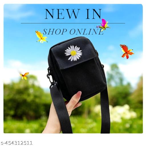 MessengerBag-Black Sling Bag  (Black, 1.5 L)