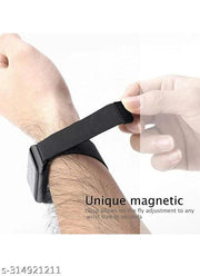 menaso Magnet Watch Belt For All Series 42/44 mm black 44 mm Metal Watch Strap (black) 24 mm Stainless Steel Watch Strap  (Black)