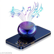 Mini Bluetooth Speaker, Ball Shape, 5x5 cm, with LED Lighting Effects | Wireless Power Button Controlled, Long Lasting Battery & Quick Charge