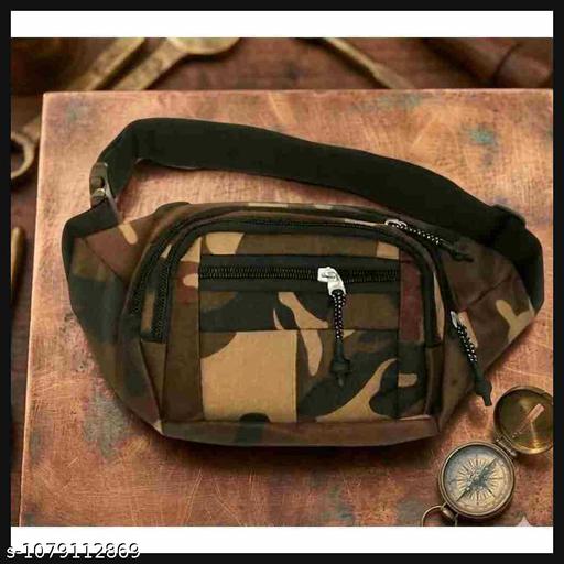 Camouflage Waist Bag for Men & Women | Military Fanny Pack, Waist Pouch & Sling Bag | Multi Pocket Travel, Hiking, Running & Outdoor Bag
