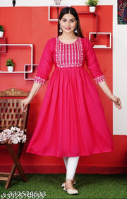 New Gaither Anarkali Embroidery kurtis