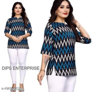 Floral/ varli Printed Short Kurti , Kurta Short Top for women
