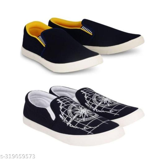 Pack of 2-2s combo shoes for men| black red-blue black- t blue combo shoes in color| comfortable and walking shoes for men